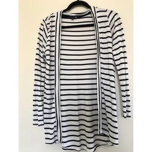 Cotton on black and white stripes cardigan